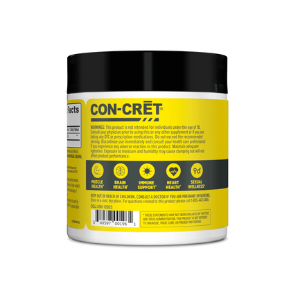 Flavored Creatine - CON-CRĒT® HCl Powder - CON-CRET Patented Creatine HCl