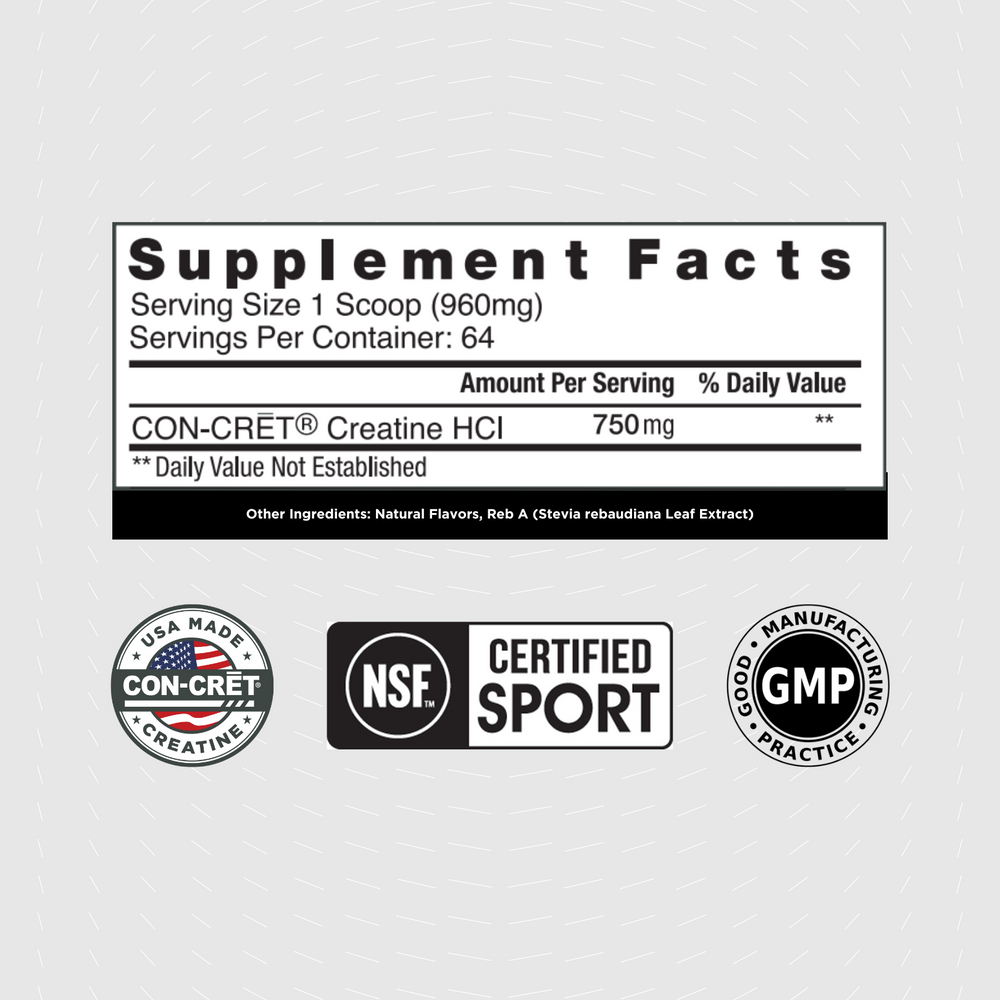 CON-CRĒT® HCl Powder - Flavored