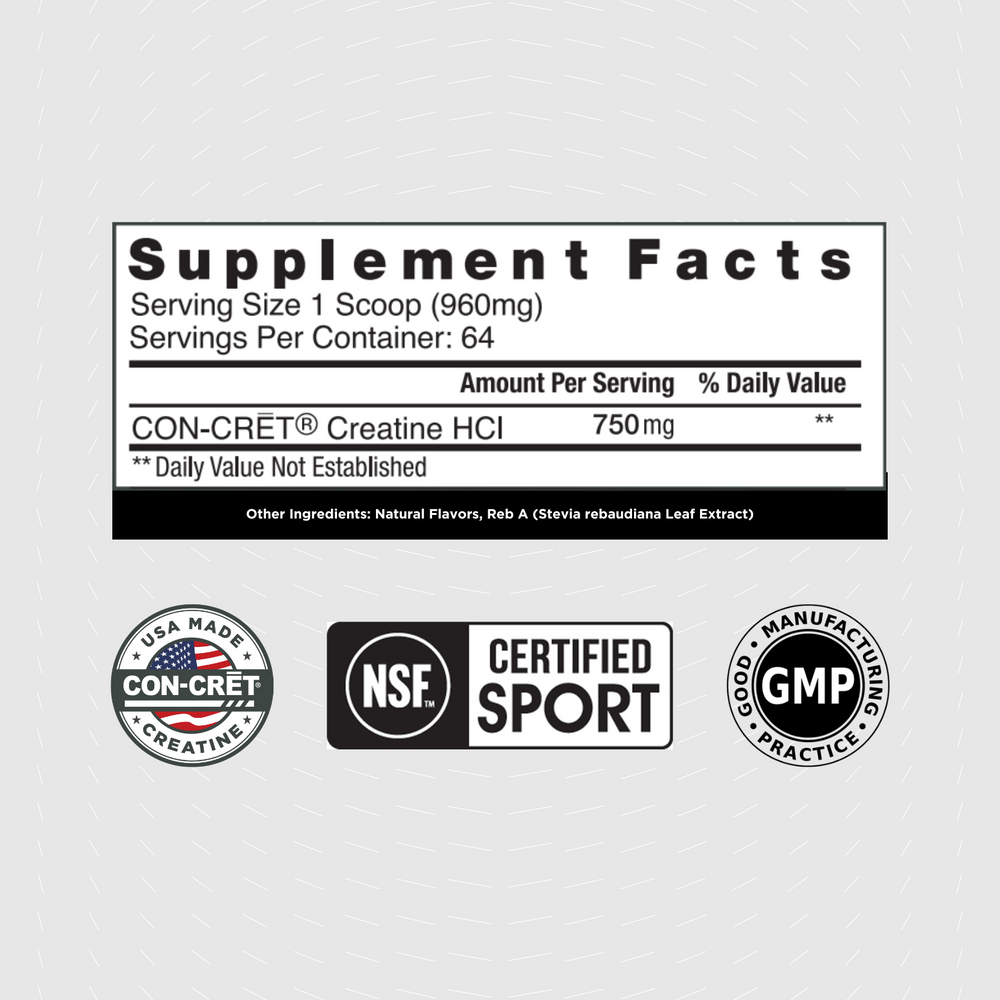 
                  
                    CON-CRĒT® Creatine HCl Powder - Flavored
                  
                